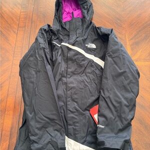 The North Face Black Jacket with Purple Interior